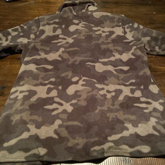 Cuddle Duds fleece wear with stretch Camouflage Button-Up Jacket Large - Picture 7 of 11
